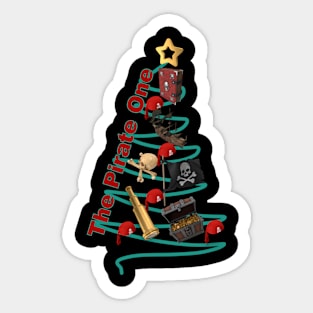 Pirate Xmas Tree Sticker